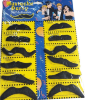 PICFEST HALLOWEEN MUSTACHE PARTY 12PC
