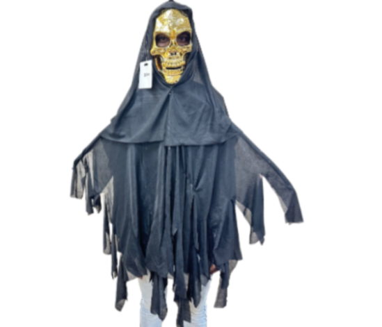 Picfest Scary Golden Skull Halloween Costume