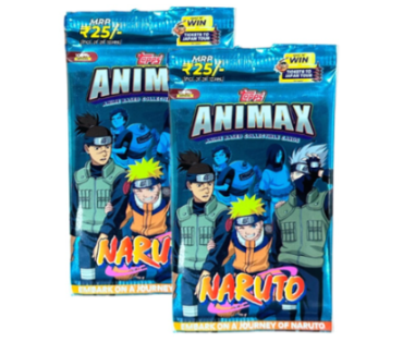 Topps Animax Anime Based Collectible Cards Naruto Pack of 2