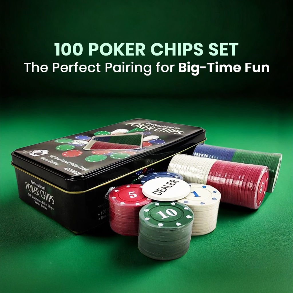 Picfest Casino Poker Chips Set of 100pc