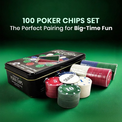 Picfest Casino Poker Chips Set of 100pc